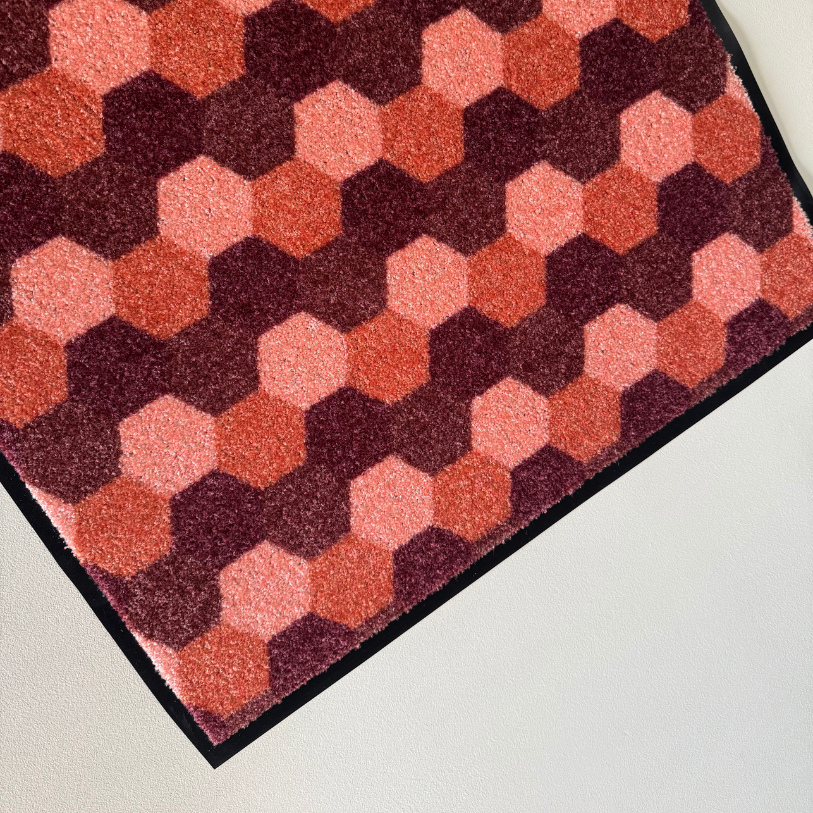 Ripple Terracotta/Beige - Custom Size
